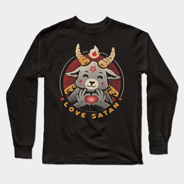 Love Satan Long Sleeve T-Shirt by Tobe_Fonseca